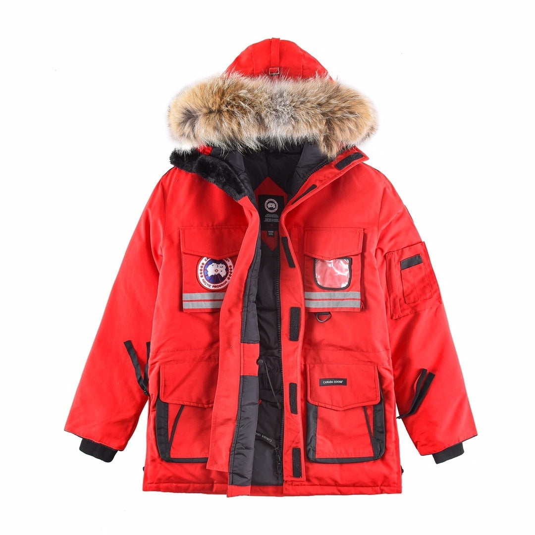 Canada Goose Hooded Utility Parka - Red
