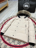 Canada Goose Unisex Hooded Puffer Jacket - Cream