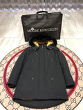 Moose Knuckles Men's Long Hooded Parka - Black & Gold