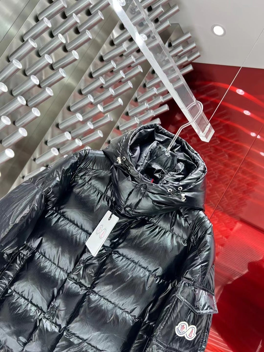Moncler 70th Anniversary Hooded Puffer Jacket - Black