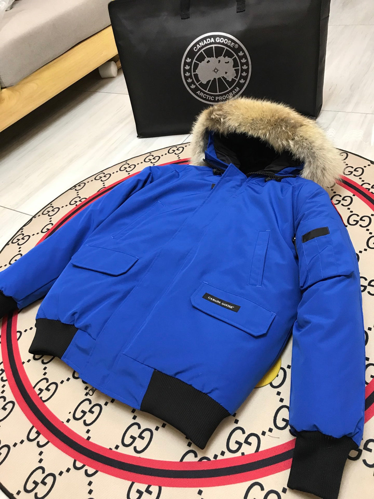 Canada Goose Chilliwack Hooded Bomber Jacket - Royal Blue