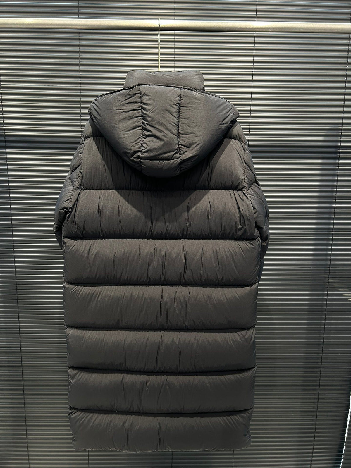 Moncler Maya Matte Long Hooded Puffer Coat - Black