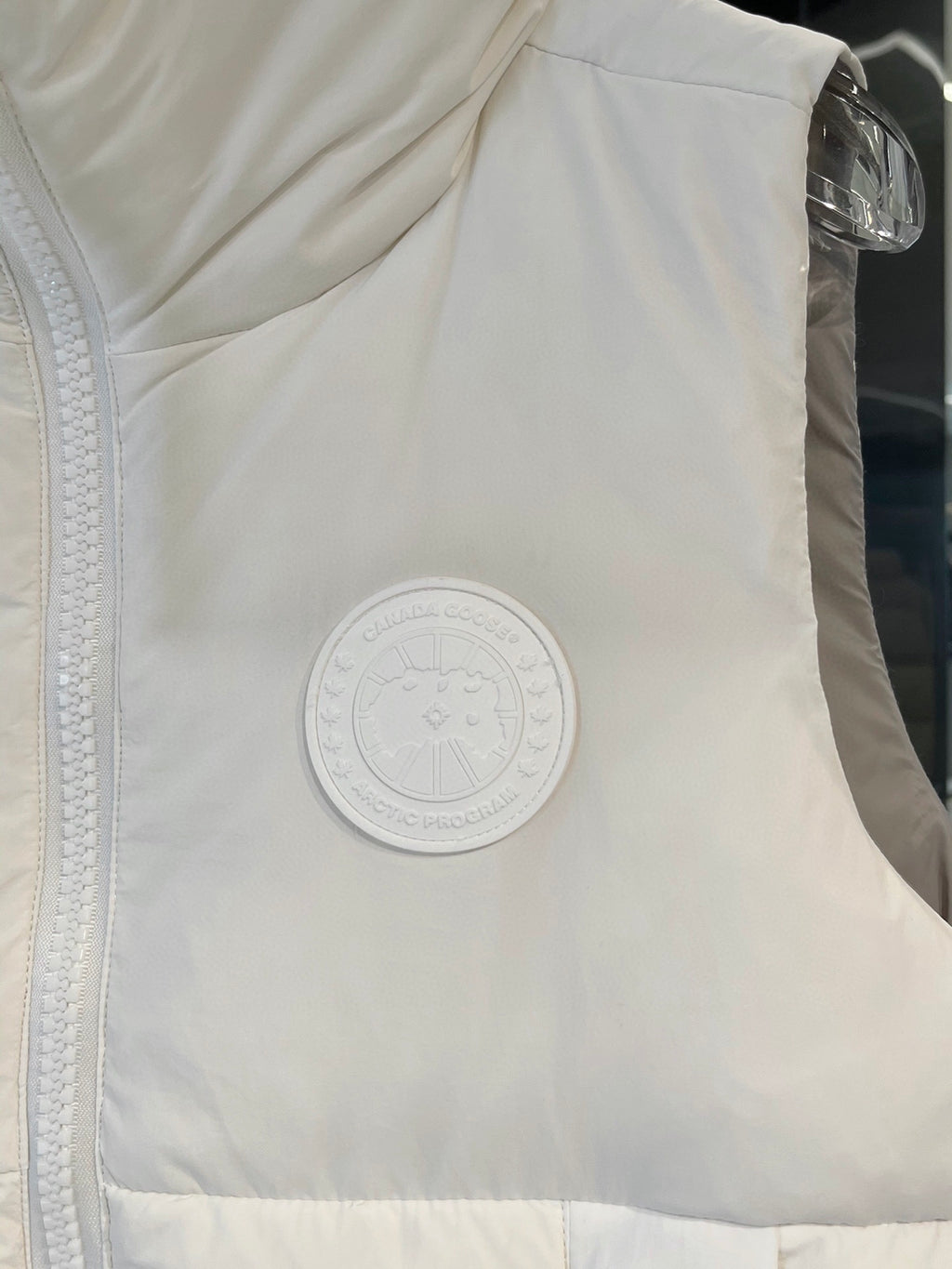 Canada Goose Tonal Logo Puffer Vest - White