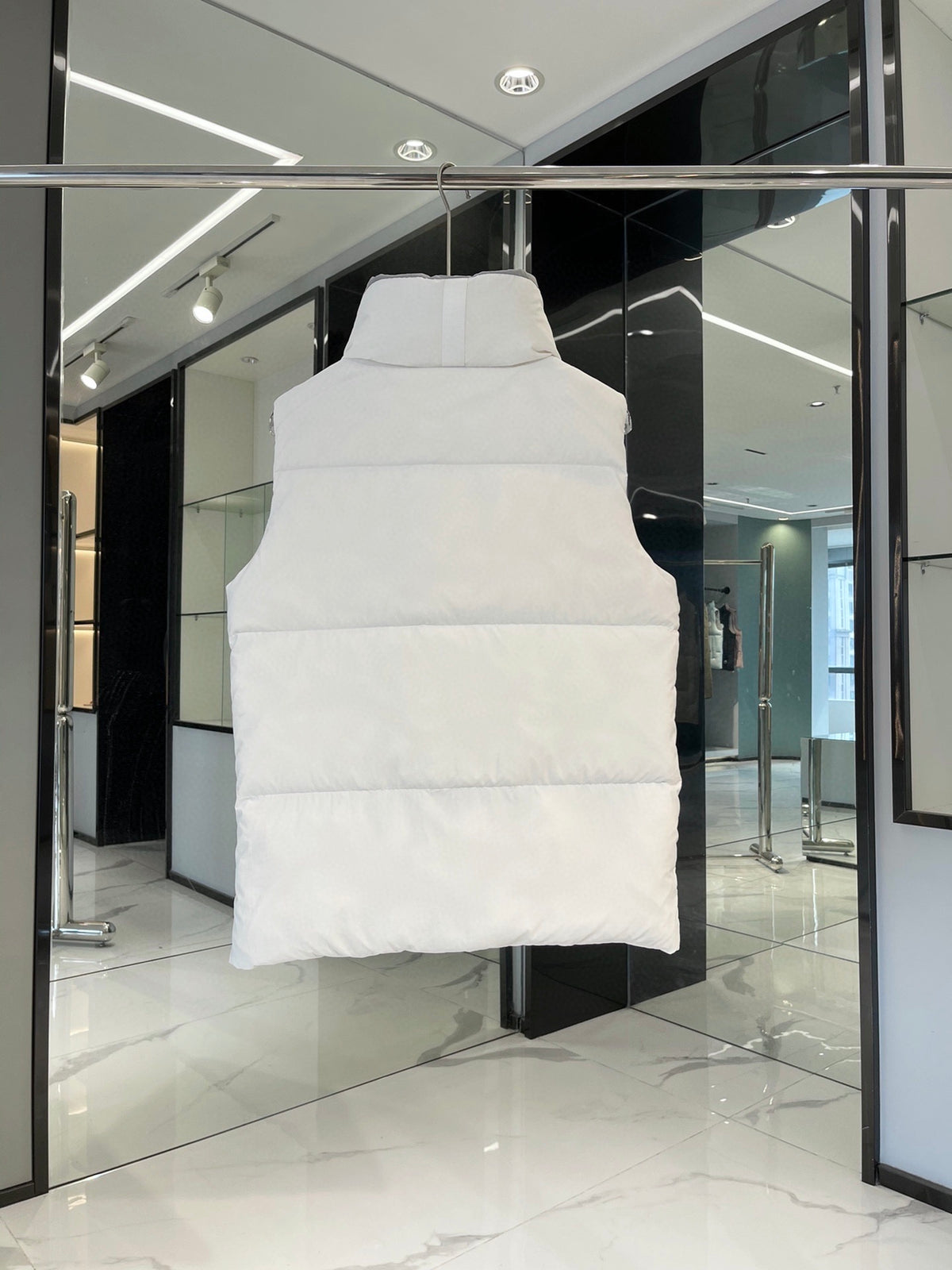 Canada Goose Tonal Logo Puffer Vest - White