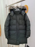 Moose Knuckles Women's Long Hooded Quilted Parka - Black