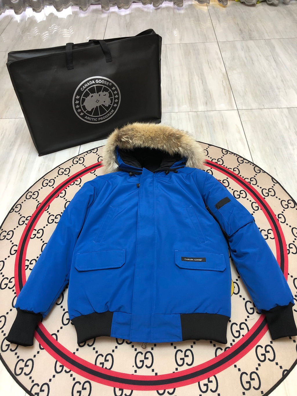 Canada Goose Chilliwack Hooded Bomber Jacket - Royal Blue