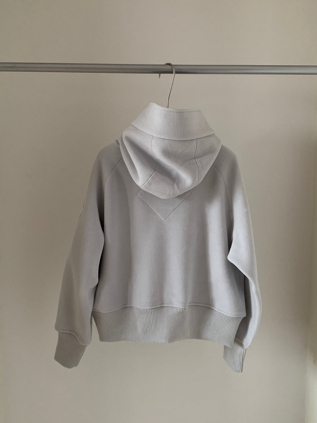 Canada Goose Tonal Logo Full-Zip Hoodie - Light Gray