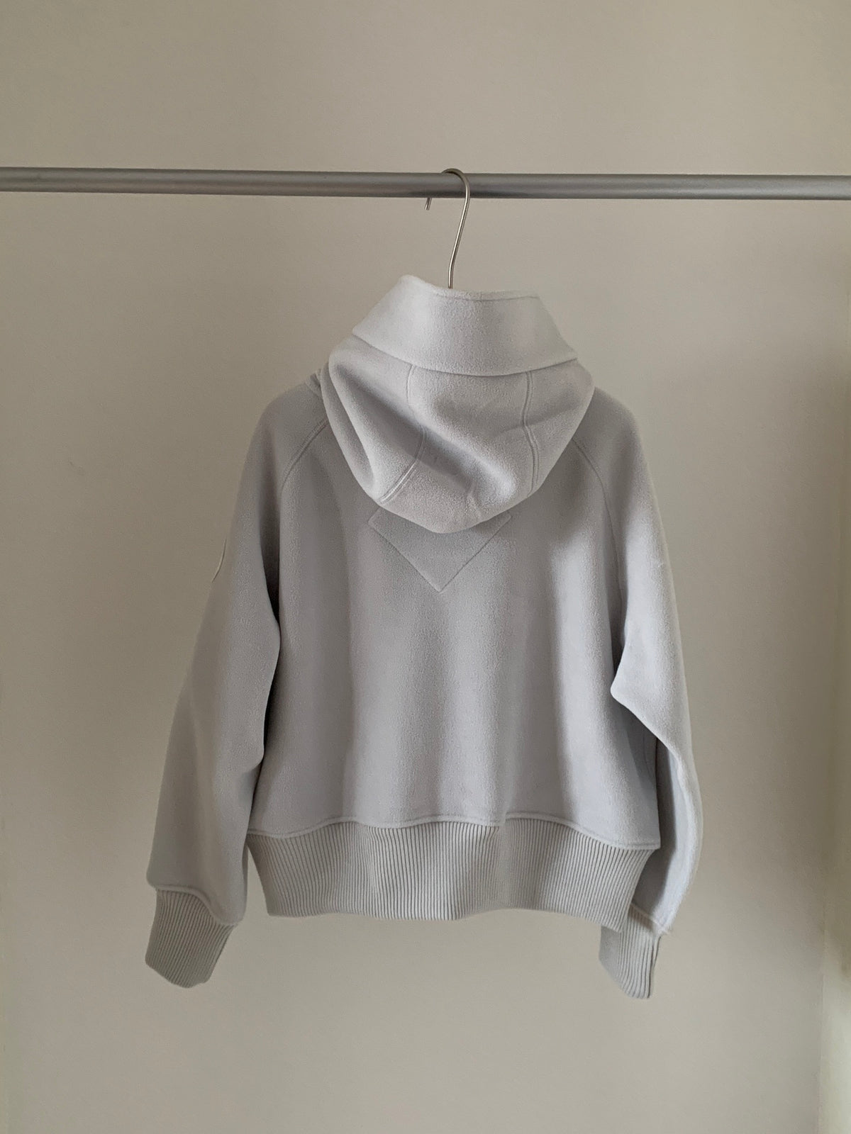 Canada Goose Tonal Logo Full-Zip Hoodie - Light Gray