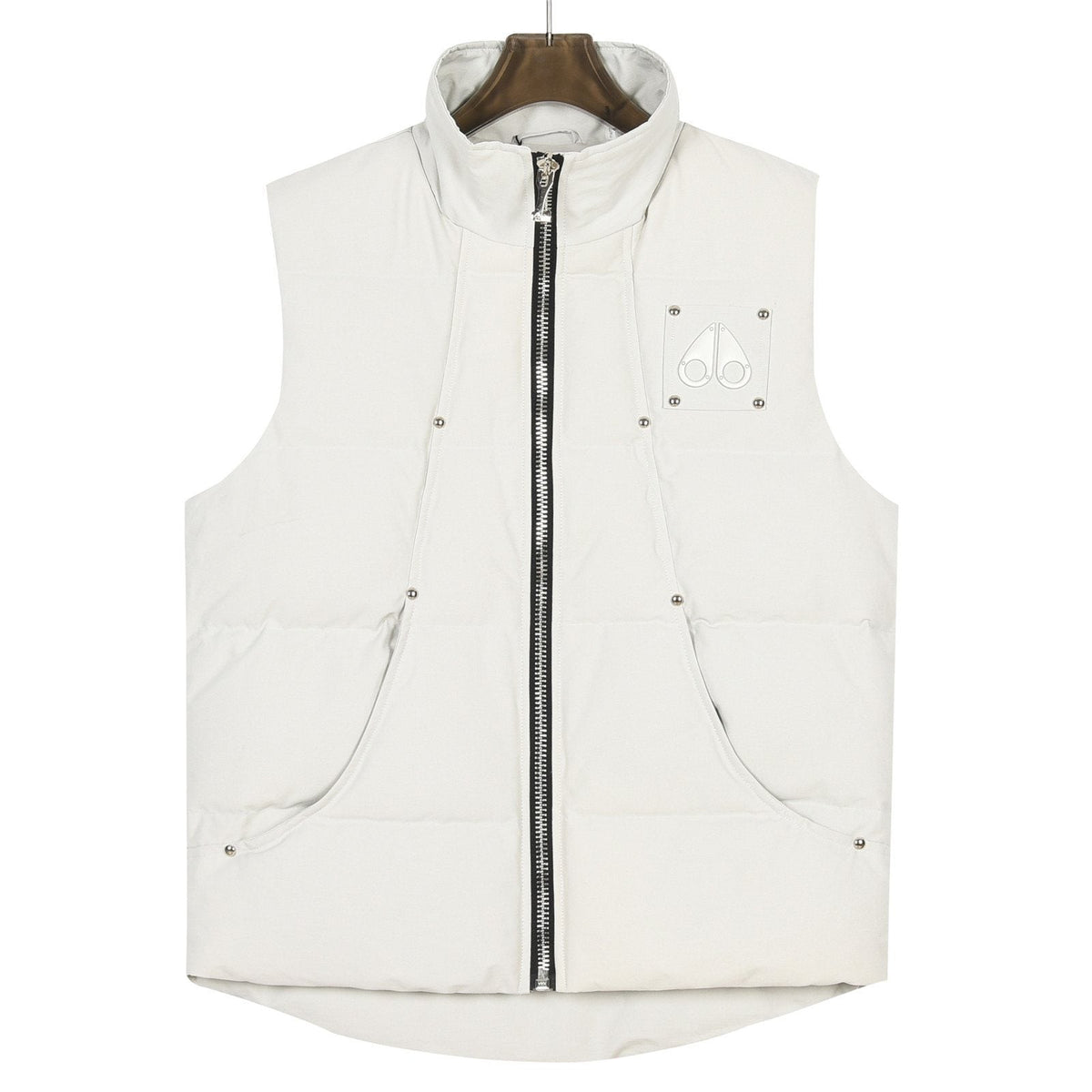 Moose Knuckles Quilted Down Vest - Black & White