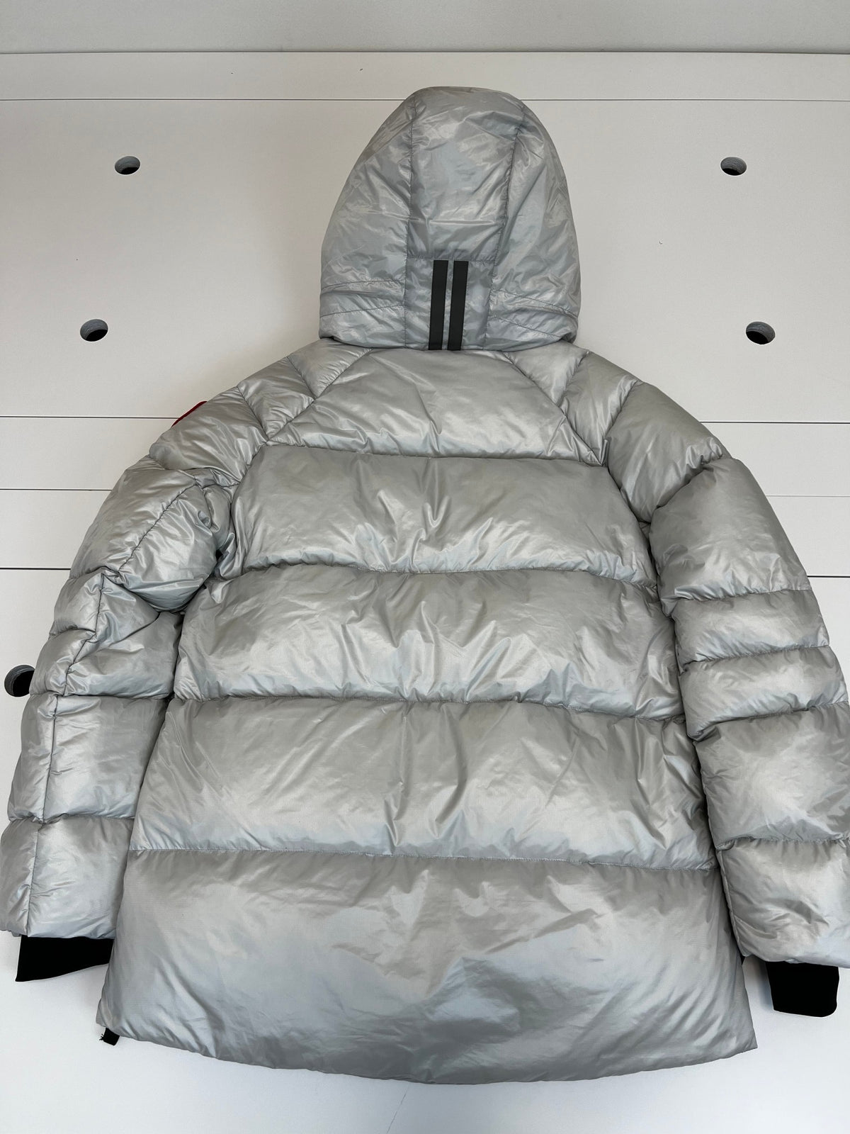 Canada Goose Women's Hooded Puffer Jacket - Silver Gray