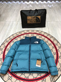 The North Face 1996 Colorblock Puffer Jacket - Teal & Navy
