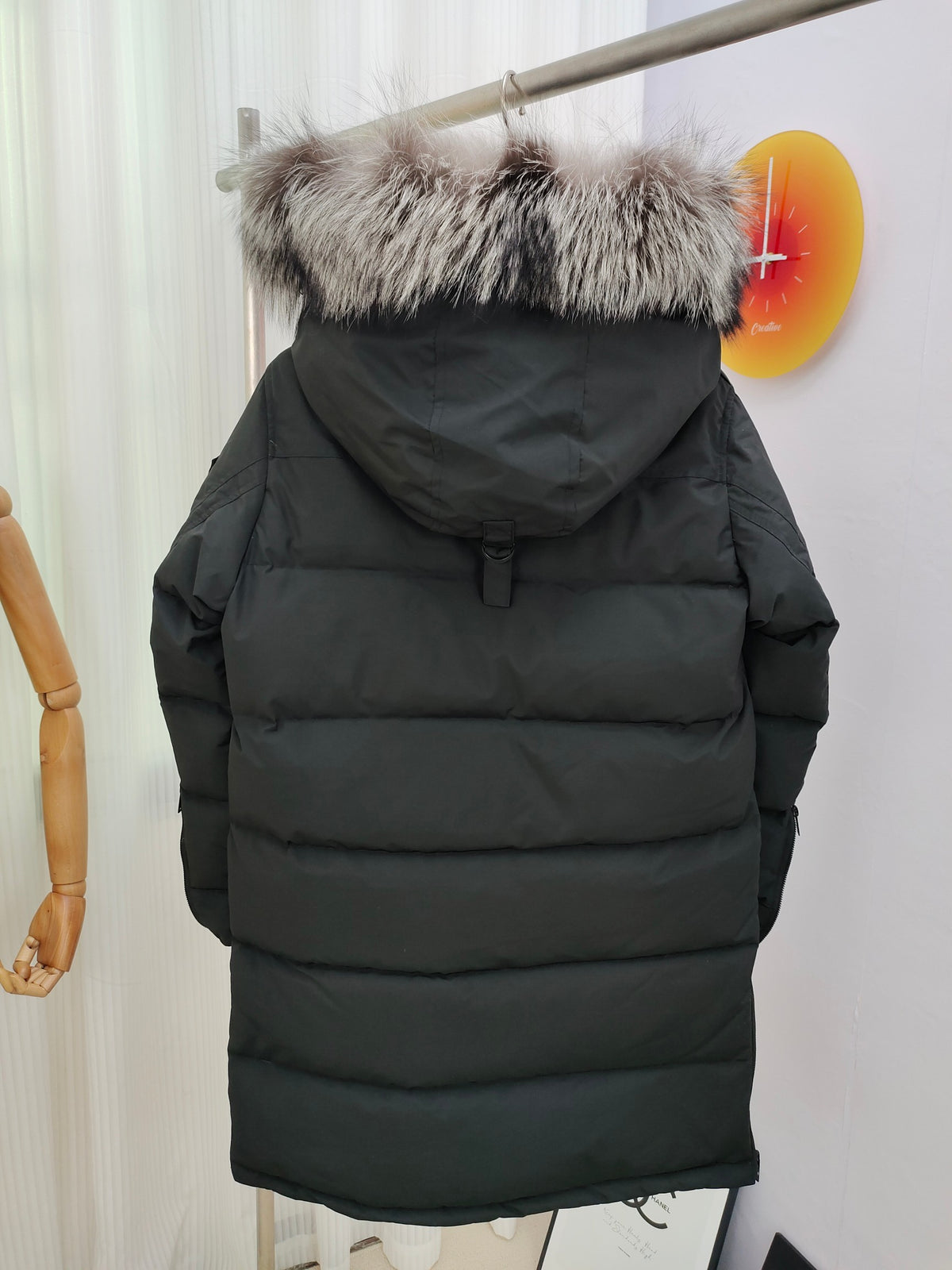 Moose Knuckles Women's Long Hooded Quilted Parka - Black