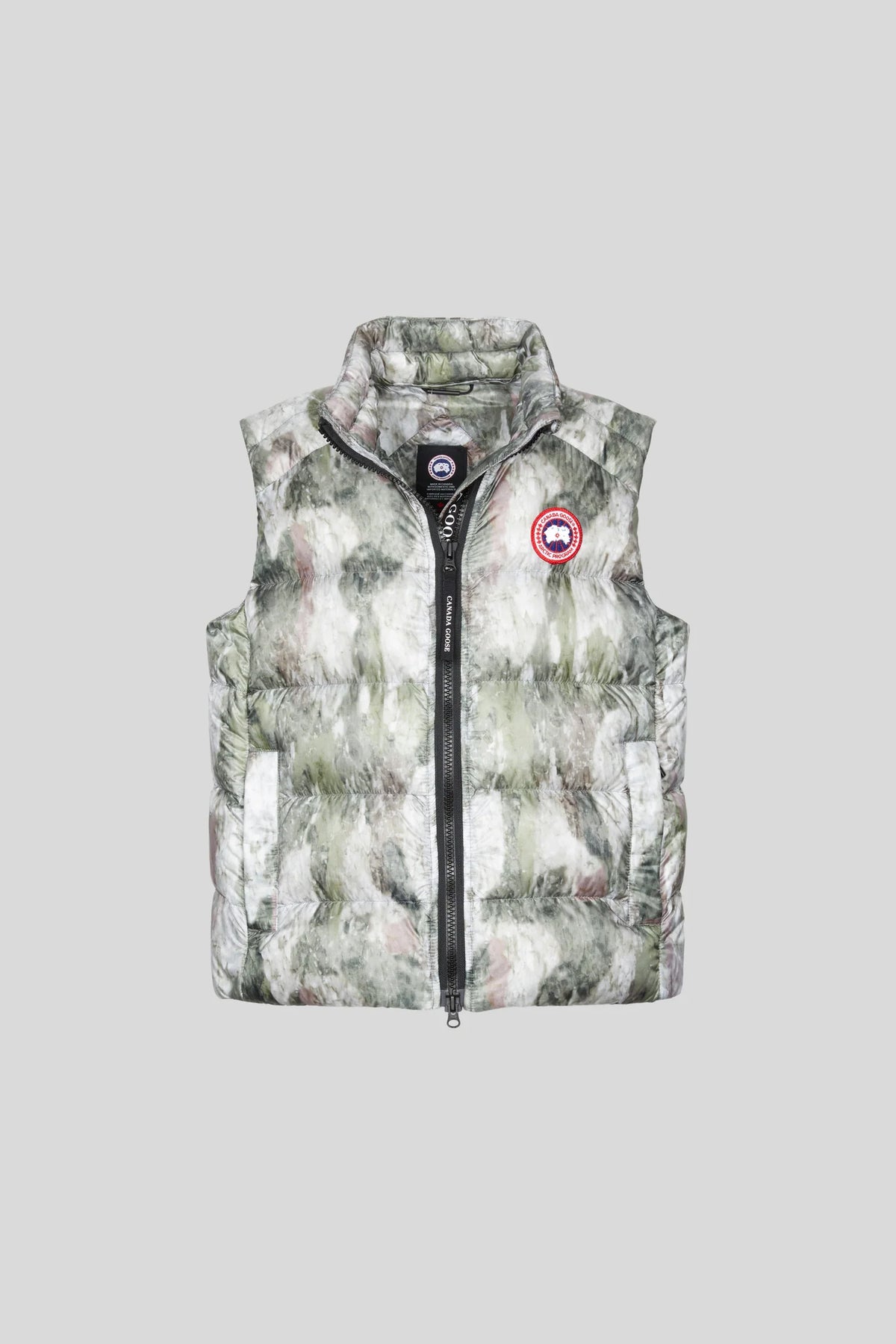 Canada Goose Cypress Printed Puffer Vest - Green & Gray