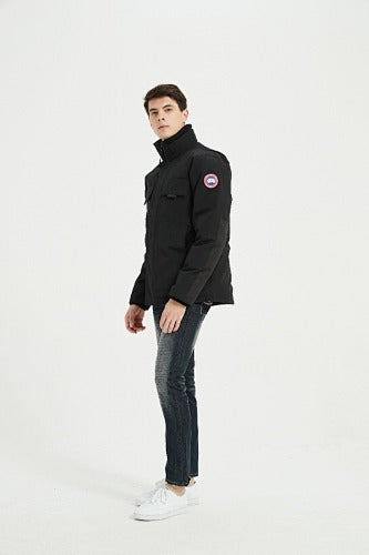 Canada Goose Stand-Collar Utility Jacket - Black