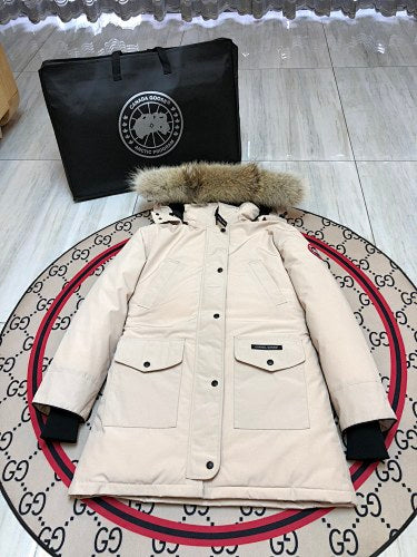 Canada Goose Women's Hooded Parka - Cream