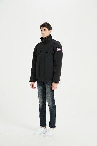 Canada Goose Stand-Collar Utility Jacket - Black