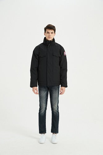 Canada Goose Stand-Collar Utility Jacket - Black