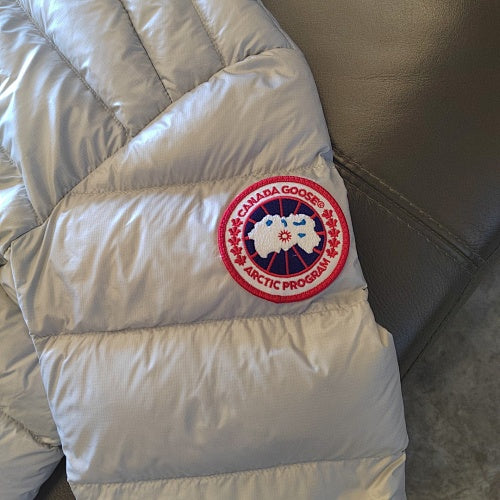 Canada Goose Hooded Quilted Puffer Jacket - Silver Gray