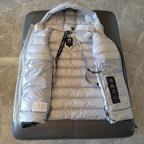 Canada Goose Hooded Quilted Puffer Jacket - Silver Gray