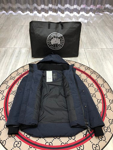 Canada Goose Unisex Hooded Utility Jacket - Navy