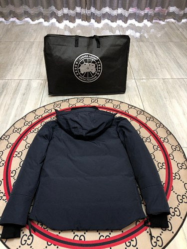 Canada Goose Unisex Hooded Utility Jacket - Navy