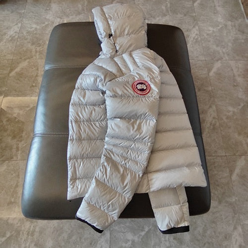 Canada Goose Hooded Quilted Puffer Jacket - Silver Gray