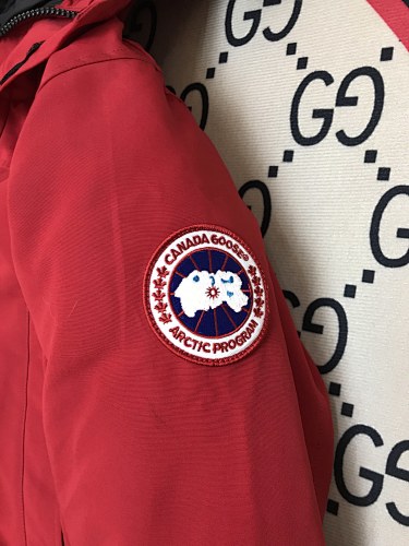 Canada Goose Unisex Hooded Parka - Red