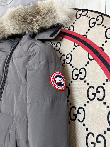 Canada Goose Women's Long Hooded Puffer Coat - Gray