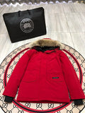 Canada Goose Unisex Hooded Parka - Red