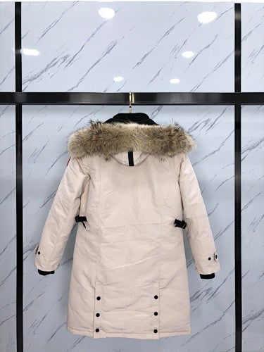 Canada Goose Long Hooded Parka - Cream