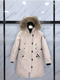 Canada Goose Long Hooded Parka - Cream