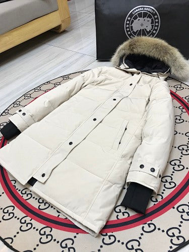 Canada Goose Women's Long Quilted Parka - Cream