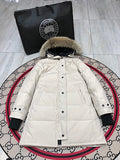 Canada Goose Women's Long Quilted Parka - Cream