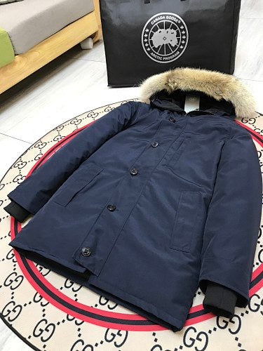 Canada Goose Unisex Hooded Parka - Navy