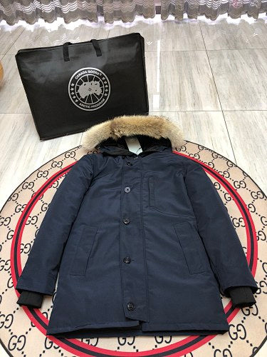 Canada Goose Unisex Hooded Parka - Navy