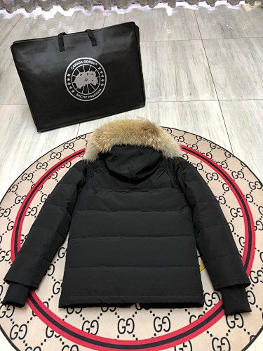 Canada Goose Unisex Hooded Quilted Parka - Black
