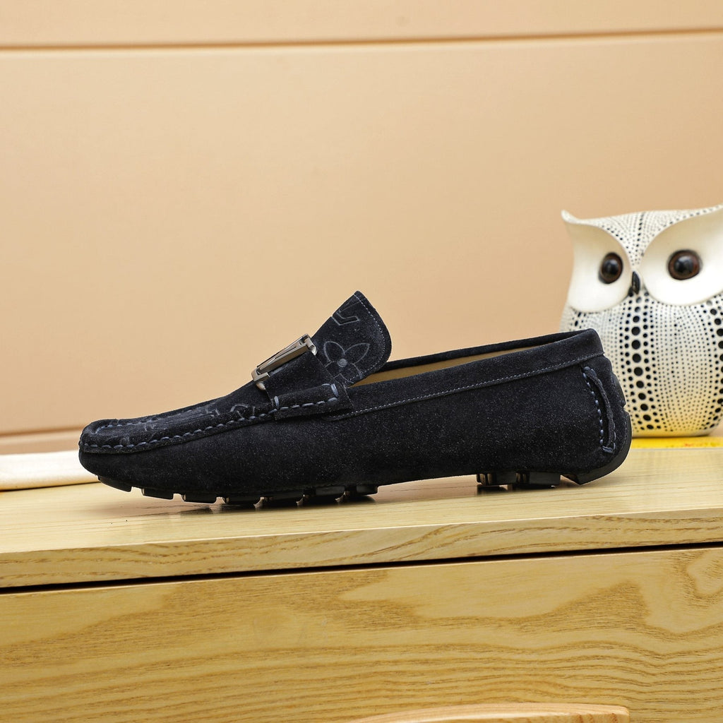Louis Vuitton Embossed Driving Loafers