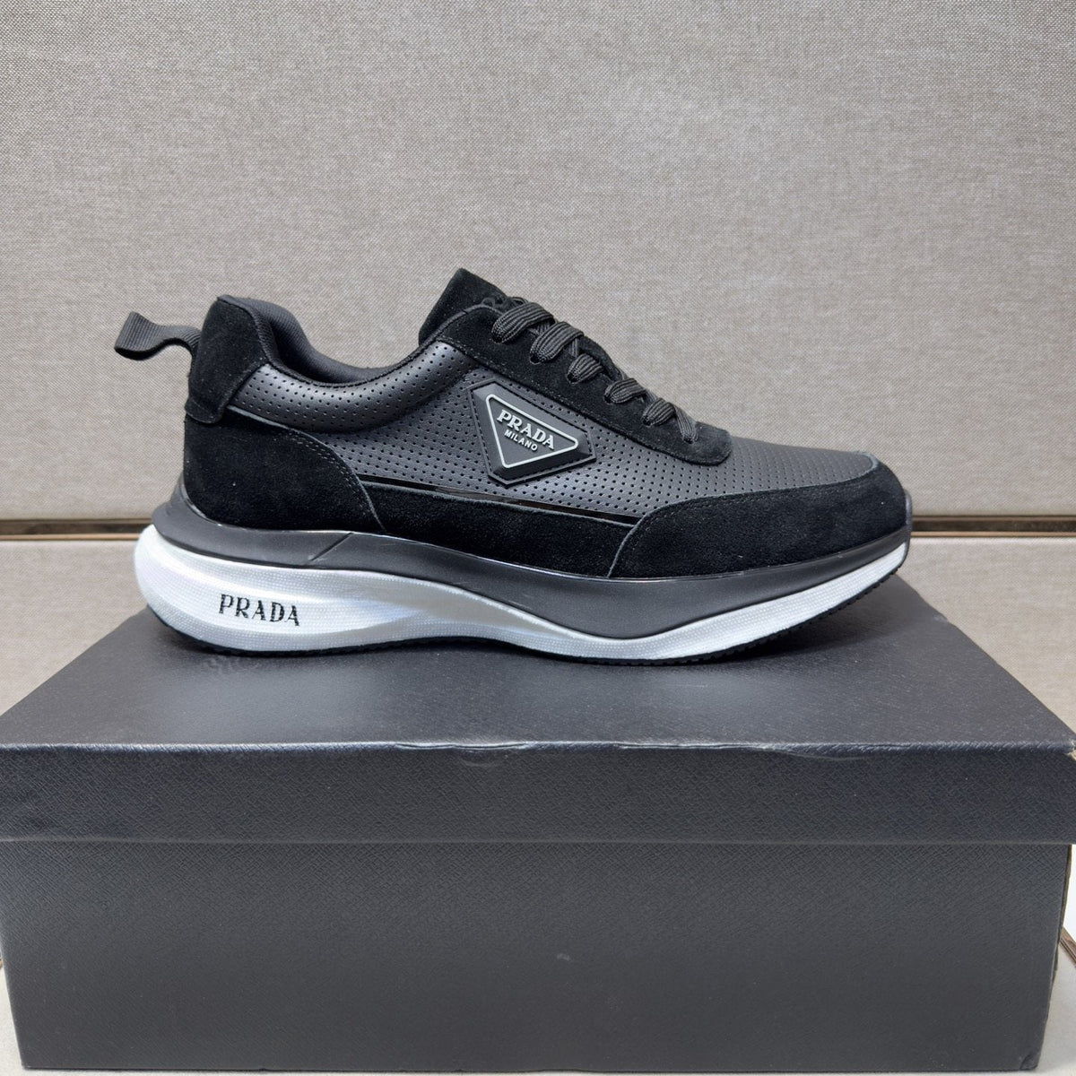 Prada Mesh Panel Sneakers