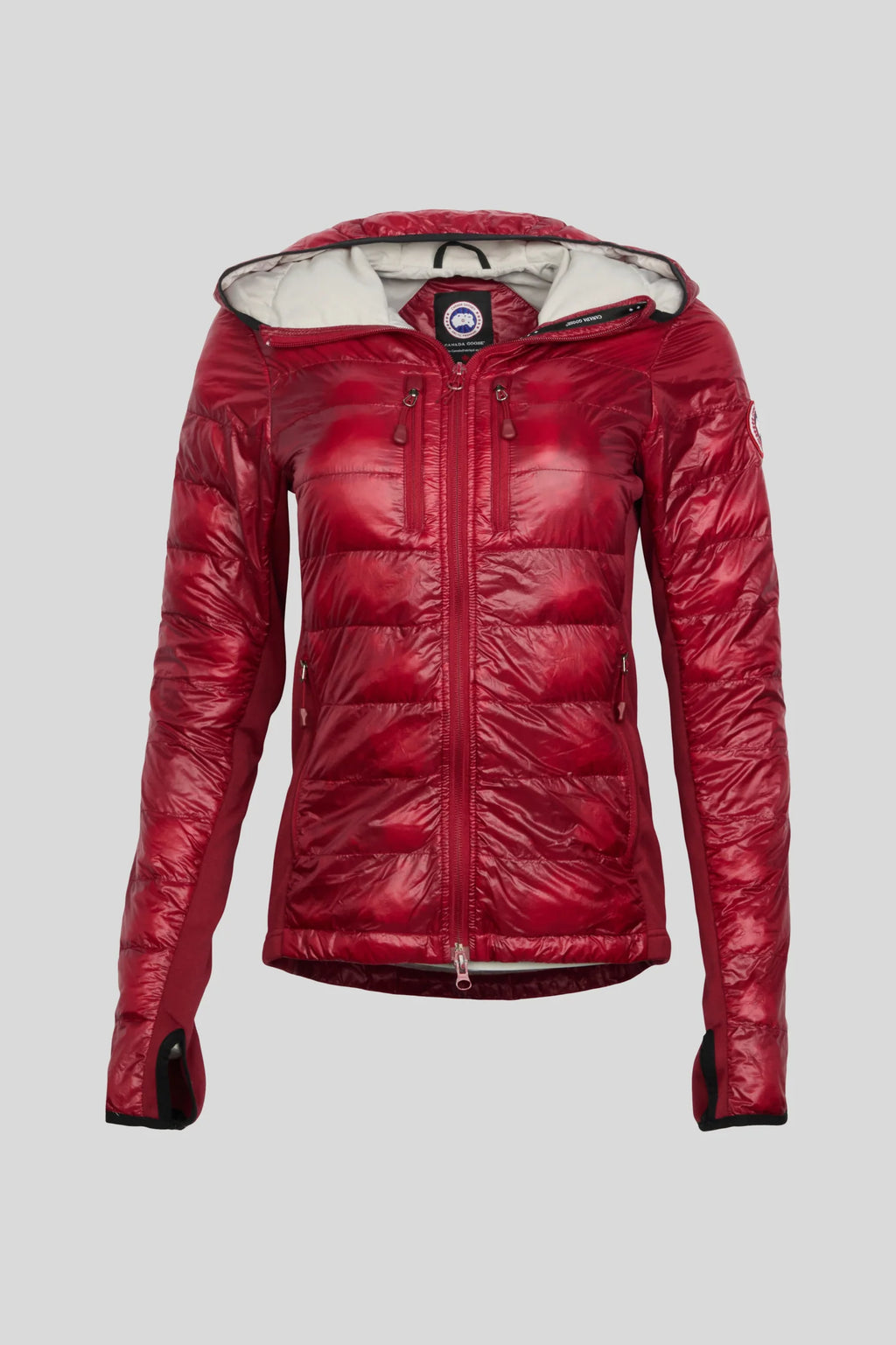 Canada Goose HyBridge Lite Hooded Quilted Jacket - Red