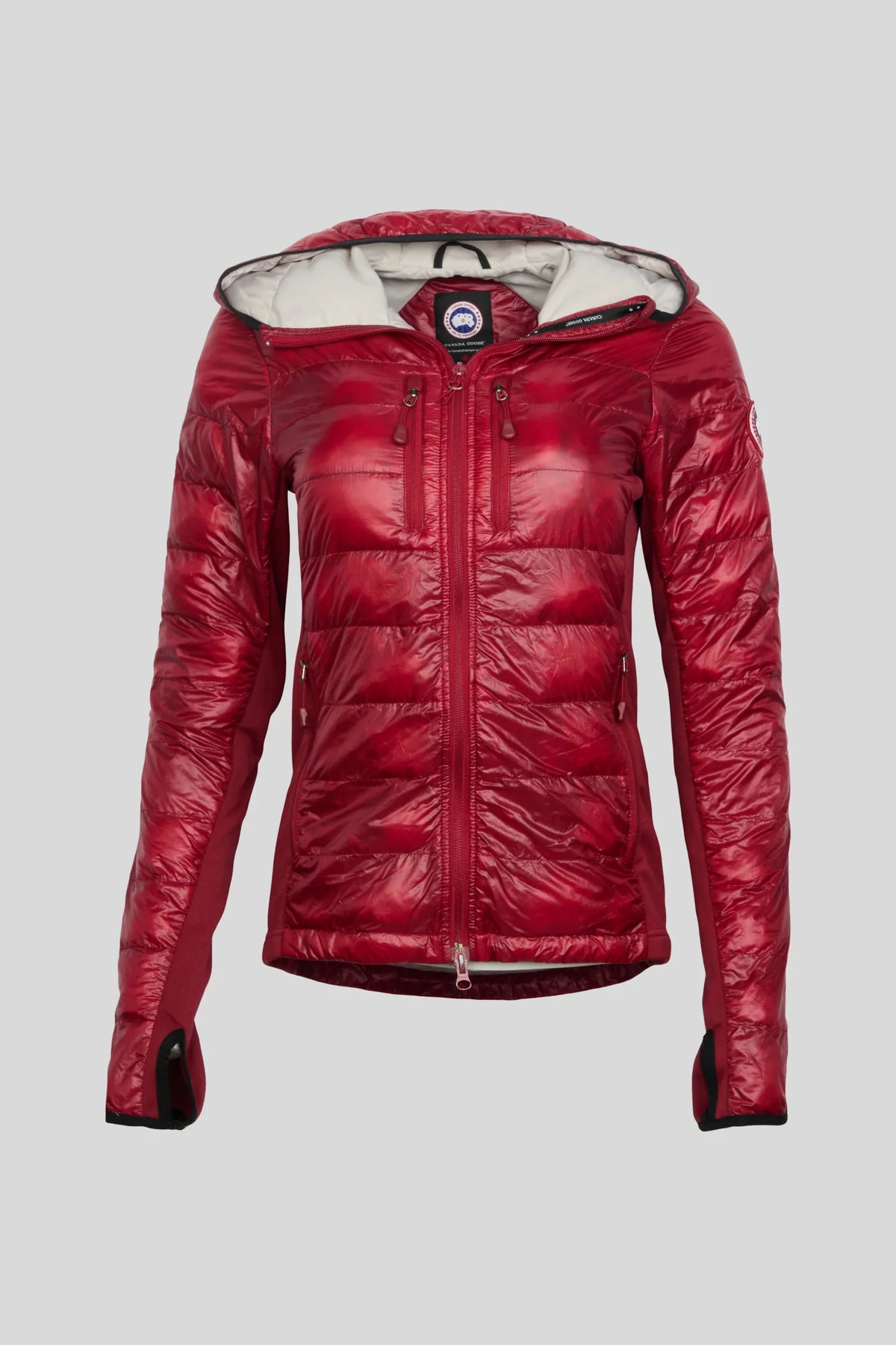 Canada Goose HyBridge Lite Hooded Quilted Jacket - Red